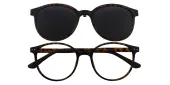 Round Eyeglasses, Full Frame Tortoise TR90 - FP2307
