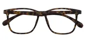 Square Eyeglasses, Full Frame Tortoise TR90 - FP1643