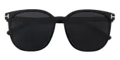 Square Sunglasses, Full Frame Black TR90 - SUP1174