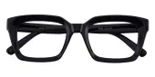 Square Eyeglasses, Full Frame Black TR90 - FP2330