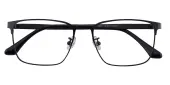 Rectangle Eyeglasses, Full Frame Black Titanium - FT0509