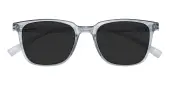 Rectangle Sunglasses, Full Frame Gray Plastic - SUP1204