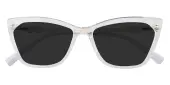 Cat Eye Sunglasses, Full Frame Crystal TR90|Metal - SUP1208