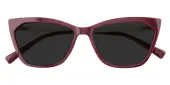 Cat Eye Sunglasses, Full Frame Red TR90|Metal - SUP1211