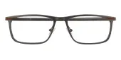 Rectangle Eyeglasses, Full Frame Brown Metal - SPFM004