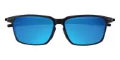 Rectangle Sunglasses, Full Frame Black Plastic - SPFM014