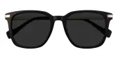 Square Sunglasses, Full Frame Black Plastic - SUP1256