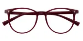 Round Eyeglasses, Full Frame Red TR90 - FP2385