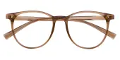 Round Eyeglasses, Full Frame Brown TR90 - FP2390