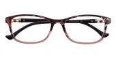 Rectangle Eyeglasses, Full Frame Floral Plastic - FP2436