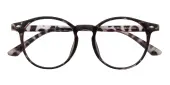 Round Eyeglasses, Full Frame Tortoise TR90 - FP2508