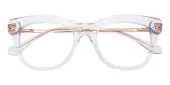 Cat Eye Eyeglasses, Full Frame Crystal Plastic - FZ1817