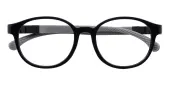 Round Eyeglasses, Full Frame Black TR90|Silica-gel - FP2486