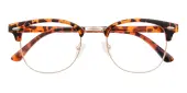 Oval|Browline Eyeglasses, Full Frame Tortoise/Golden TR90|Metal - FP2519