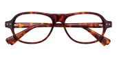 Aviator Eyeglasses, Full Frame Tortoise Plastic - FZ1822