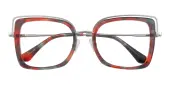 Cat Eye Eyeglasses, Full Frame Multicolor Plastic - FZ1882