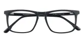 Rectangle Eyeglasses, Full Frame Black Plastic - FZ1892
