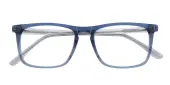 Rectangle Eyeglasses, Full Frame Blue Plastic - FZ1894