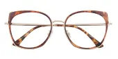 Cat Eye Eyeglasses, Full Frame Tortoise TR90|Metal - FP2564