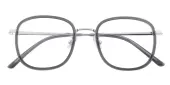 Square Eyeglasses, Full Frame Gray Plastic - FZ1908