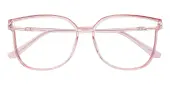 Cat Eye Eyeglasses, Full Frame Pink TR90 - FP2583