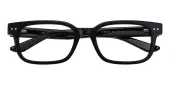 Rectangle Eyeglasses, Full Frame Black Plastic - FZ1947