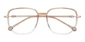 Polygon Eyeglasses, Full Frame Champagne TR90 - FP2608