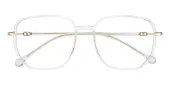 Polygon Eyeglasses, Full Frame Crystal TR90 - FP2609
