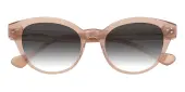 Cat Eye Sunglasses, Full Frame Pink Plastic - SUP1395