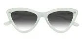 Cat Eye Sunglasses, Full Frame Light Green Plastic - SUP1399