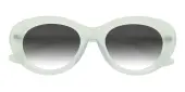 Cat Eye|Oval Sunglasses, Full Frame Light Green Plastic - SUP1401