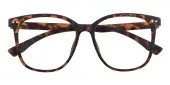 Square Eyeglasses, Full Frame Tortoise TR90 - FP2611