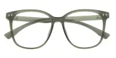 Square Eyeglasses, Full Frame Green TR90 - FP2613