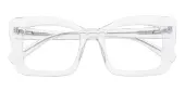 Cat Eye Eyeglasses, Full Frame Crystal Plastic - FZ1988