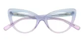 Cat Eye Eyeglasses, Full Frame Multicolor Plastic - FZ1993