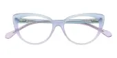 Cat Eye Eyeglasses, Full Frame Multicolor Plastic - FZ1997