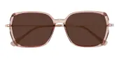 Rectangle Sunglasses, Full Frame Champagne TR90|Metal - SUP1353