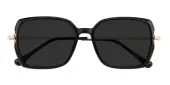 Rectangle Sunglasses, Full Frame Black TR90|Metal - SUP1355