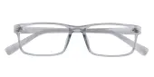 Rectangle Eyeglasses, Full Frame Gray TR90 - FP2578