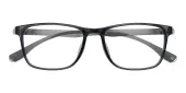 Rectangle Eyeglasses, Full Frame Gray TR90 - FP2644
