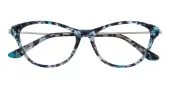 Cat Eye Eyeglasses, Full Frame Floral TR90|Metal - FP2647