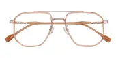 Aviator Eyeglasses, Full Frame Champagne TR90|Metal - FP2662