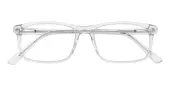 Rectangle Eyeglasses, Full Frame Crystal Plastic - FZ2016