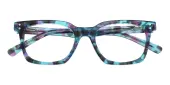 Rectangle Eyeglasses, Full Frame Tortoise Plastic - FZ2025