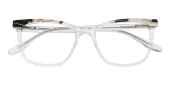 Cat Eye Eyeglasses, Full Frame Crystal/Floral Plastic - FZ2026
