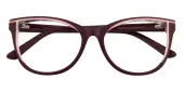 Cat Eye Eyeglasses, Full Frame Burgundy Plastic - FZ2032
