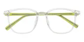 Square Eyeglasses, Full Frame Crystal TR90|Silica-gel - FP2651