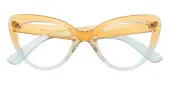 Cat Eye Eyeglasses, Full Frame Yellow TR90 - FP2664