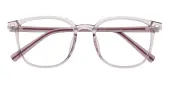 Square Eyeglasses, Full Frame Pink TR90|Silica-gel - FP2650