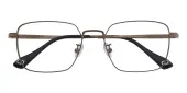Rectangle Eyeglasses, Full Frame Brown Titanium - FT0626
